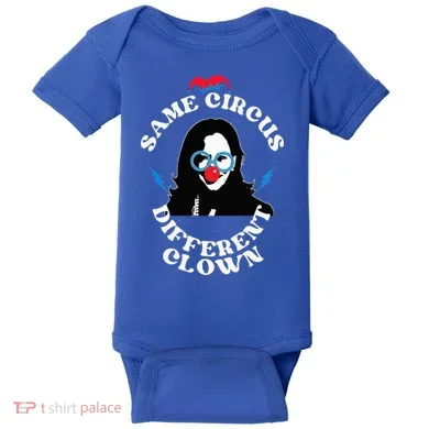 Same Circus Different Clown Kamala Clown Baby Bodysuit