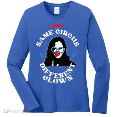 Same Circus Different Clown Kamala Clown Women's Long Sleeve Shirt