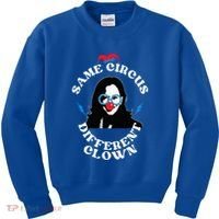 Same Circus Different Clown Kamala Clown Kids Sweatshirt thumb 0