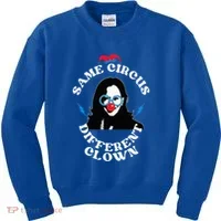 Same Circus Different Clown Kamala Clown Kids Sweatshirt thumb 0