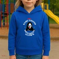 Same Circus Different Clown Kamala Clown Kids Hoodie thumb 3