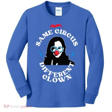 Same Circus Different Clown Kamala Clown Kids Long Sleeve Shirt