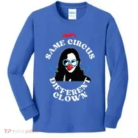 Same Circus Different Clown Kamala Clown Kids Long Sleeve Shirt thumb 0