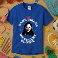 Same Circus Different Clown Kamala Clown Kids T-Shirt thumb 3