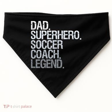 Soccer Coach Dad USA-Made Doggie Bandana