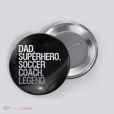 Soccer Coach Dad Button