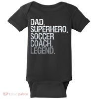Soccer Coach Dad Baby Bodysuit thumb 0