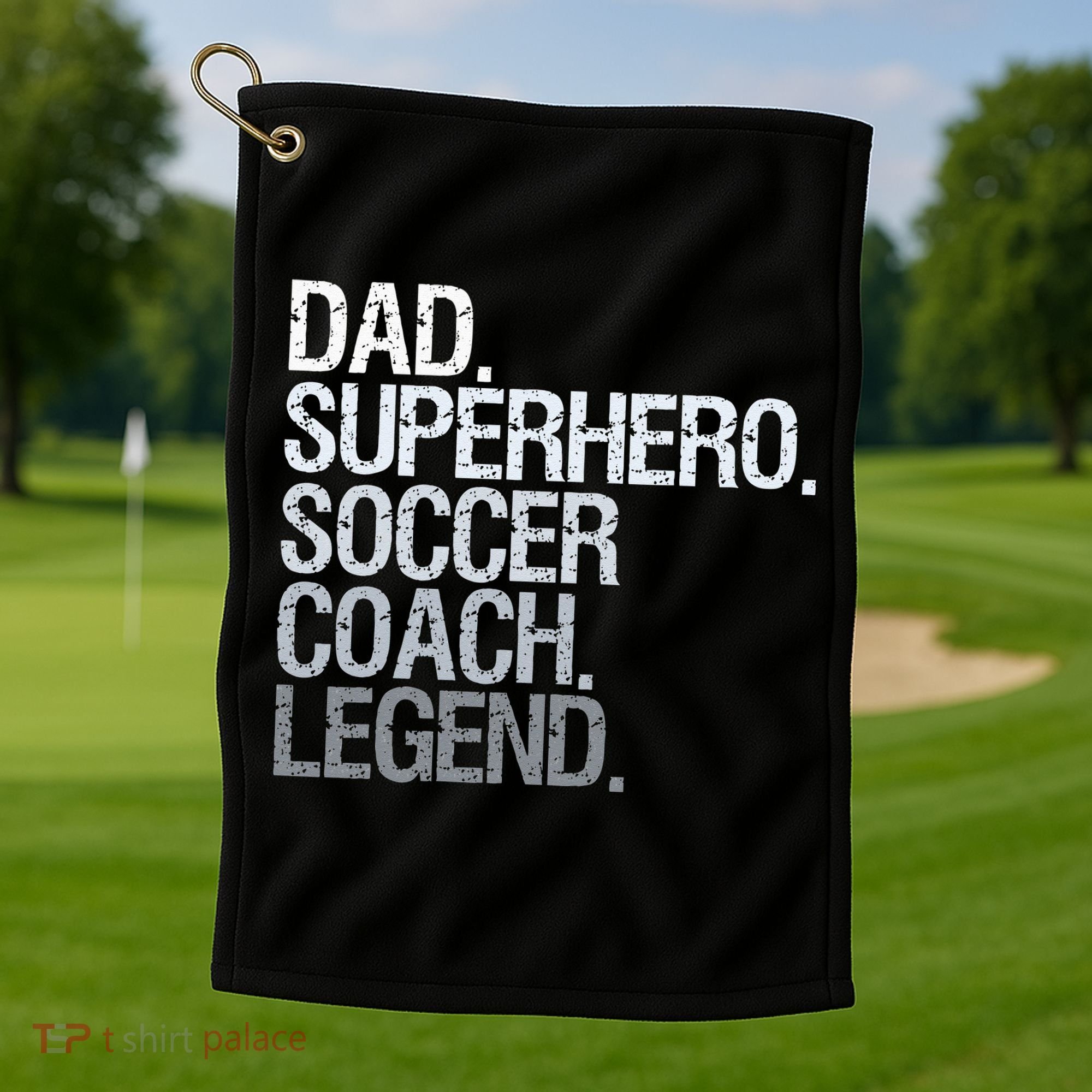 Soccer Coach Dad Golf Towel