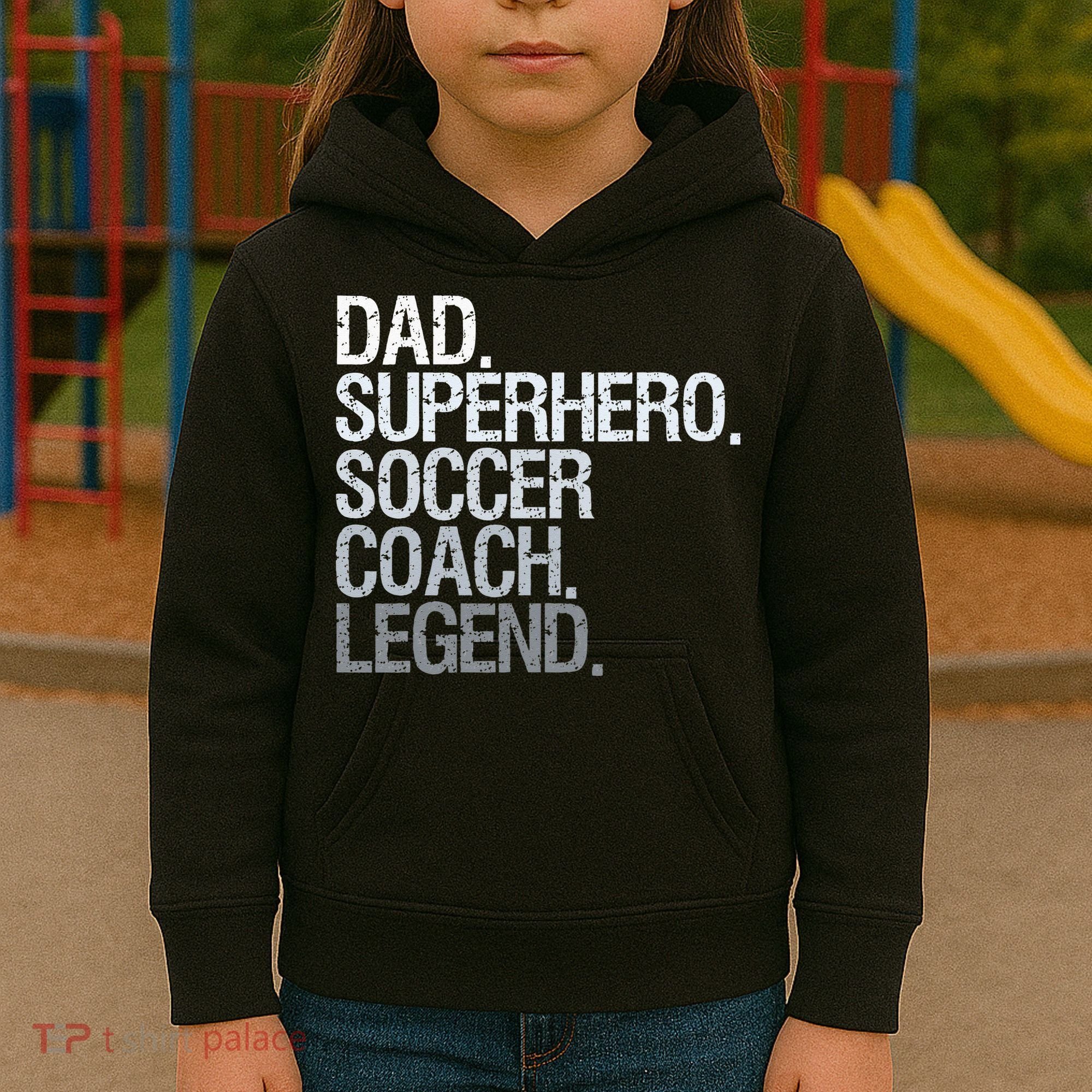 Soccer Coach Dad Kids Hoodie