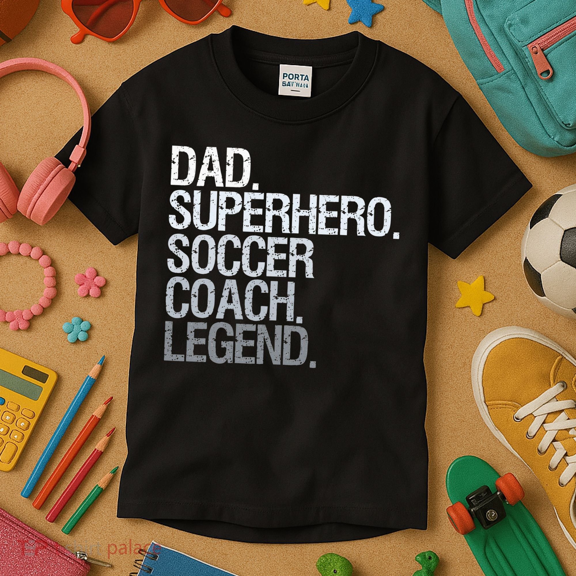 Soccer Coach Dad Kids T-Shirt