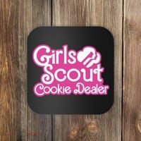 Scout Cookie Dealer Women Funny Coaster thumb 0