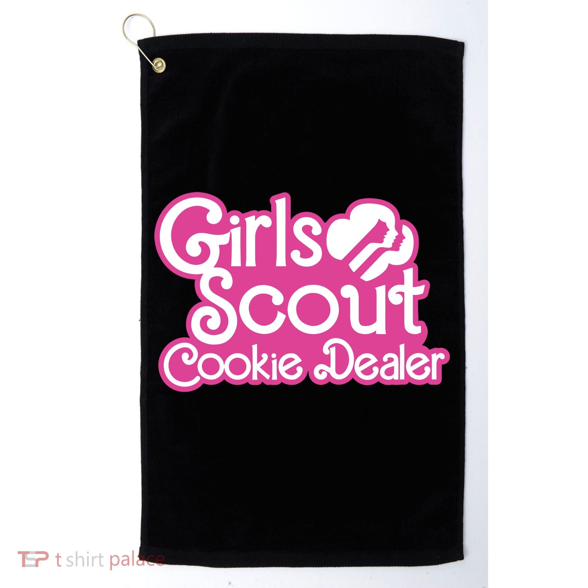 Scout Cookie Dealer Women Funny Golf Towel