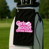 Scout Cookie Dealer Women Funny Golf Towel thumb 2