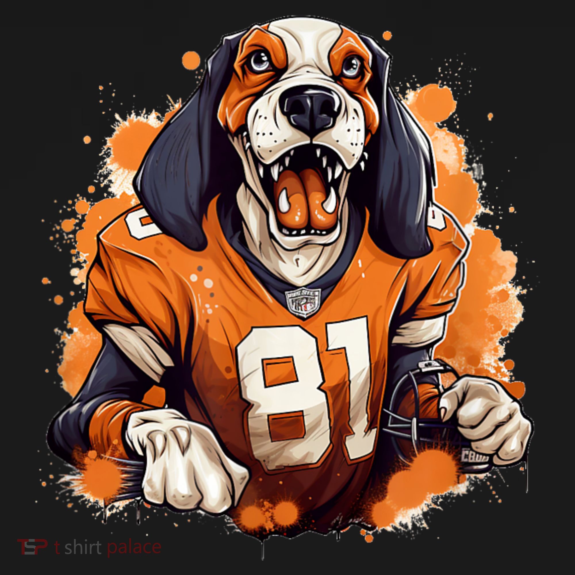 Smokey Coonhound Dog Tennessee Orange Football Game Day Women's Tank Top
