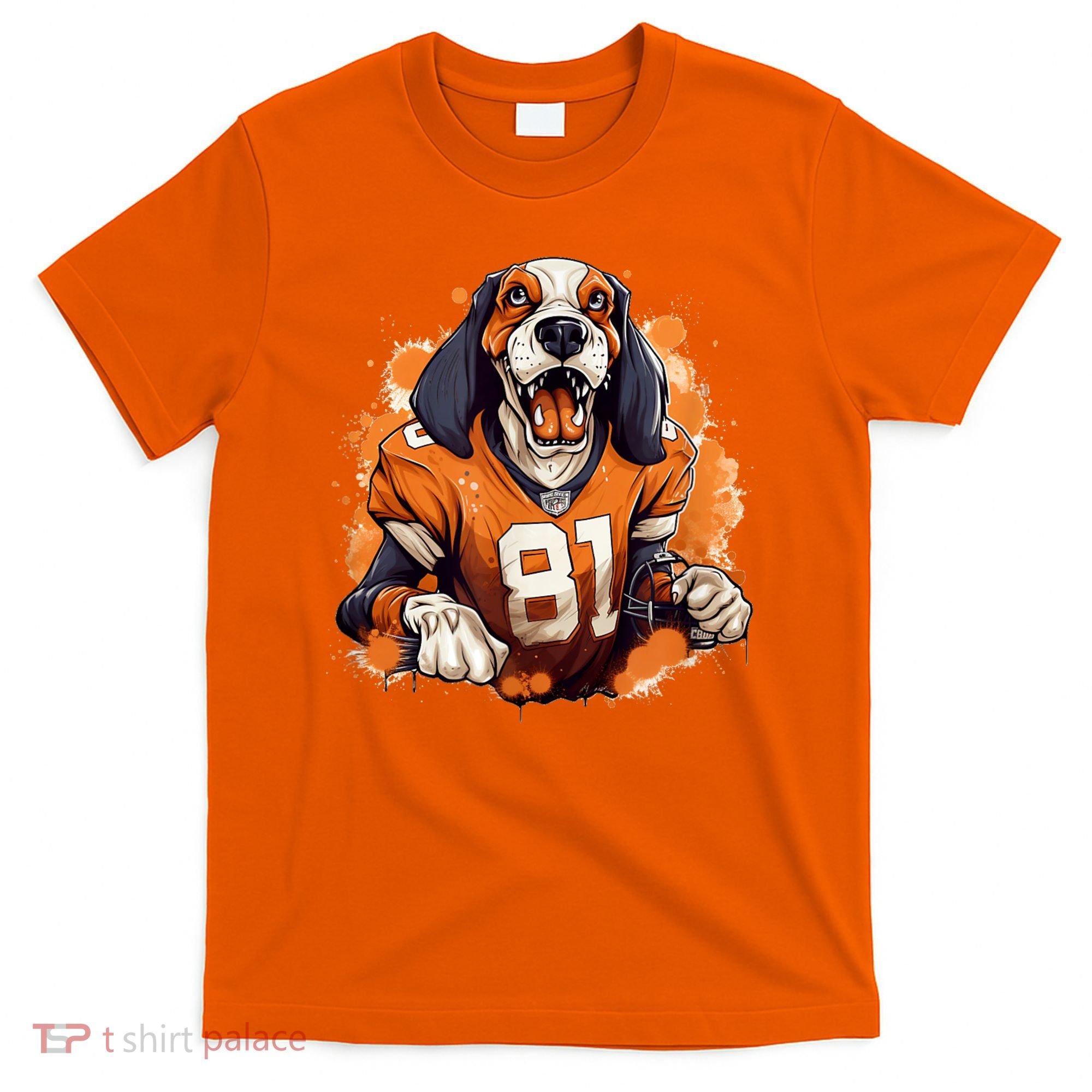 Smokey Coonhound Dog Tennessee Orange Football Game Day T-Shirt