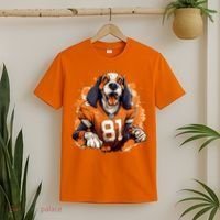 Smokey Coonhound Dog Tennessee Orange Football Game Day T-Shirt thumb 2