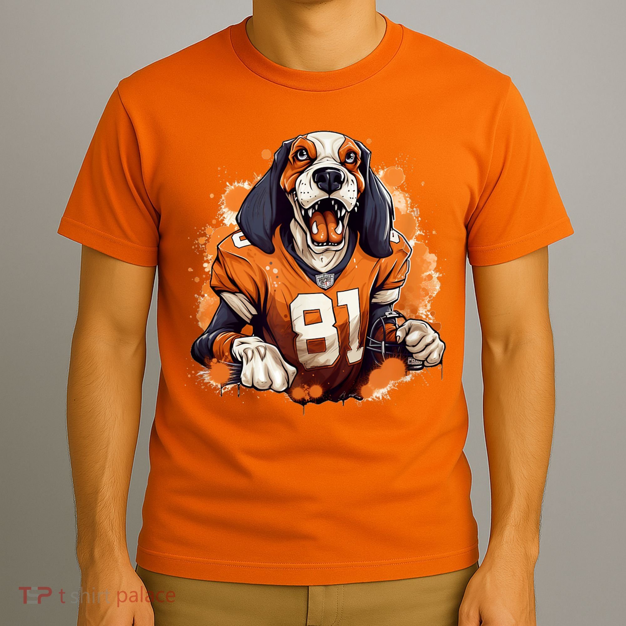 Smokey Coonhound Dog Tennessee Orange Football Game Day T-Shirt