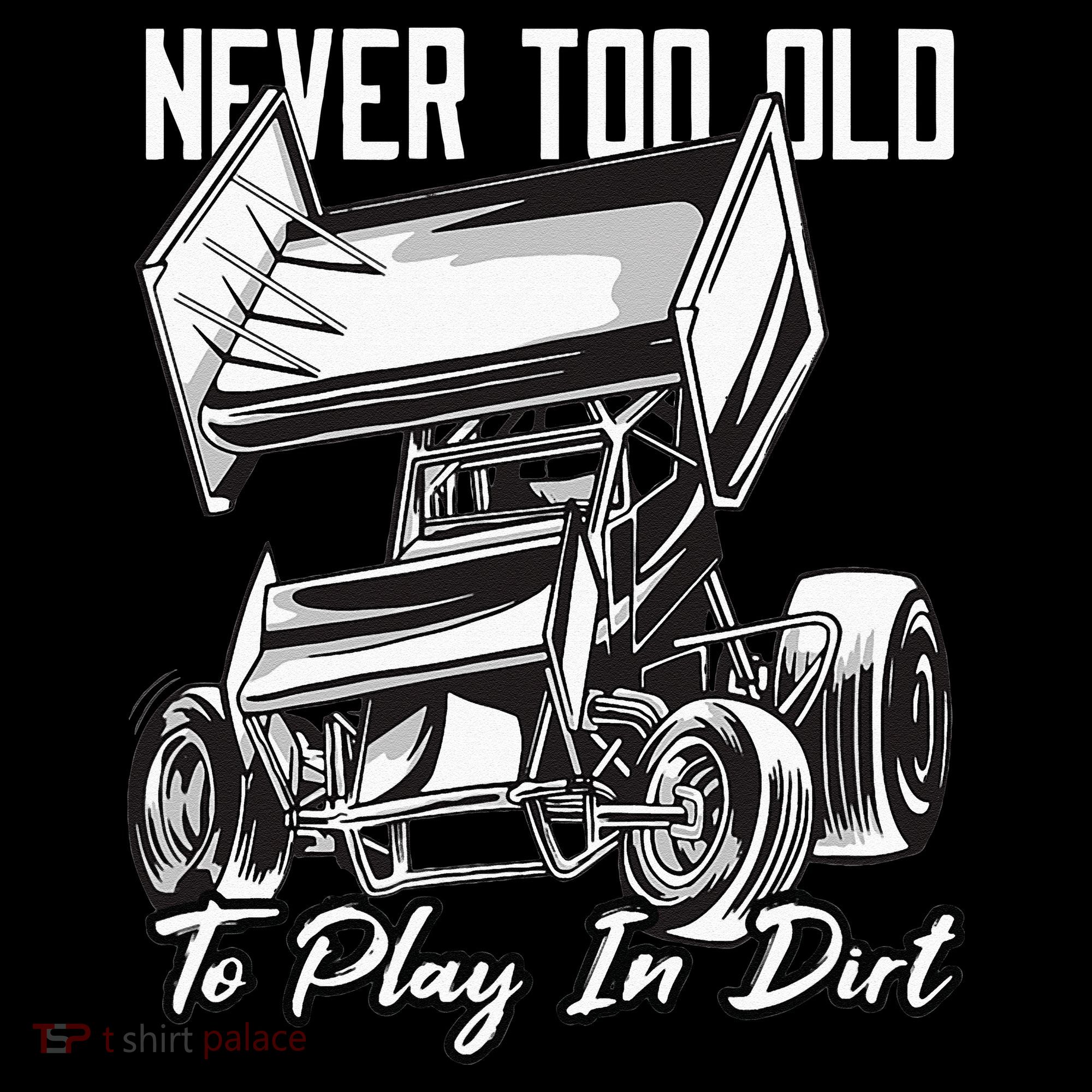SPRINT CAR DIRT TRACK RACING Play In Dirt Sweatshirt