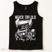SPRINT CAR DIRT TRACK RACING Play In Dirt Tank Top thumb 2