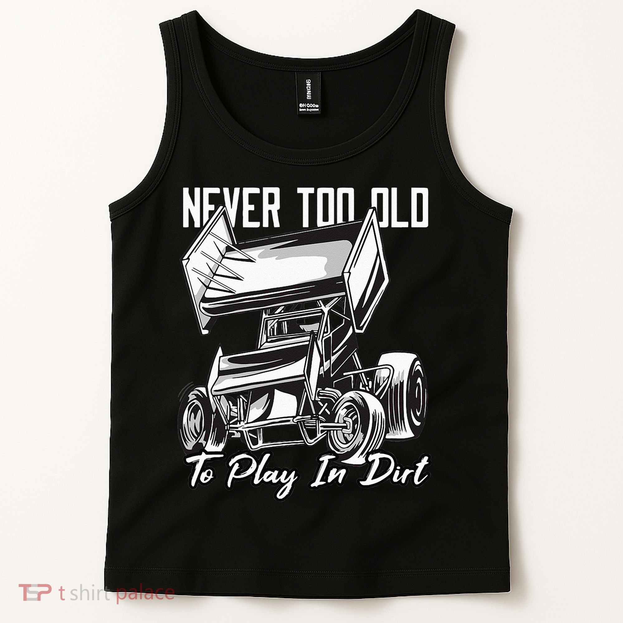SPRINT CAR DIRT TRACK RACING Play In Dirt Tank Top