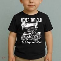 SPRINT CAR DIRT TRACK RACING Play In Dirt Toddler T-Shirt thumb 2
