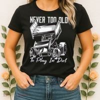 SPRINT CAR DIRT TRACK RACING Play In Dirt Women's T-Shirt thumb 2
