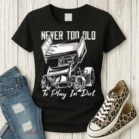 SPRINT CAR DIRT TRACK RACING Play In Dirt Women's T-Shirt thumb 3