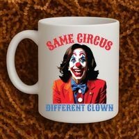 Same Circus Different Clown Funny Kamala Clown 2024 Coffee Mug thumb 2