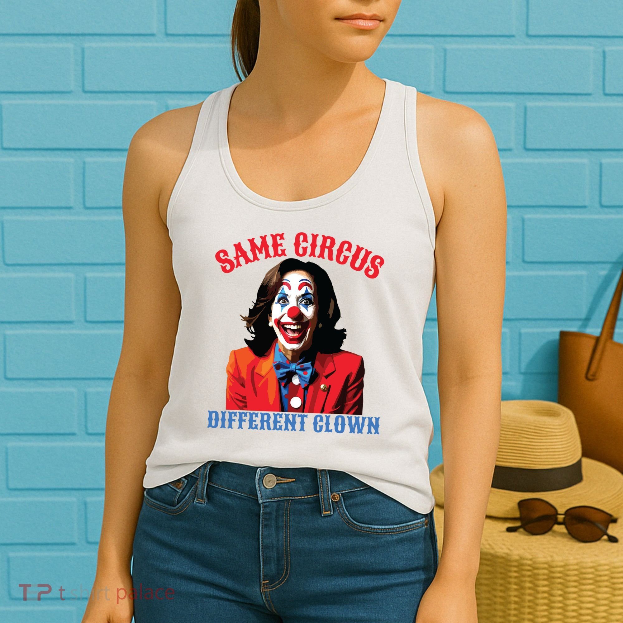 Same Circus Different Clown Funny Kamala Clown 2024 Women's Tank Top