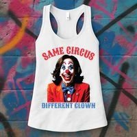 Same Circus Different Clown Funny Kamala Clown 2024 Women's Tank Top thumb 3