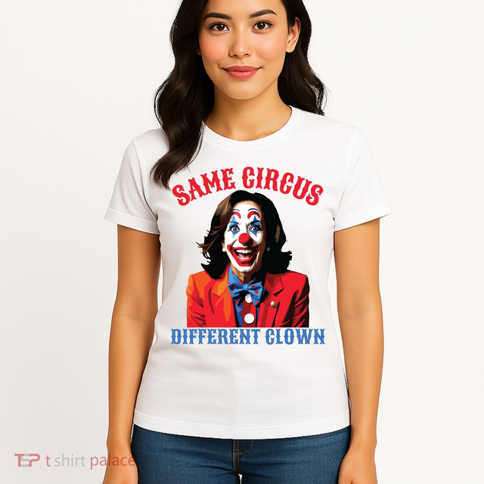 Same Circus Different Clown Funny Kamala Clown 2024 Women's T-Shirt