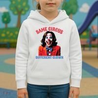 Same Circus Different Clown Funny Kamala Clown 2024 Kids Hoodie thumb 3