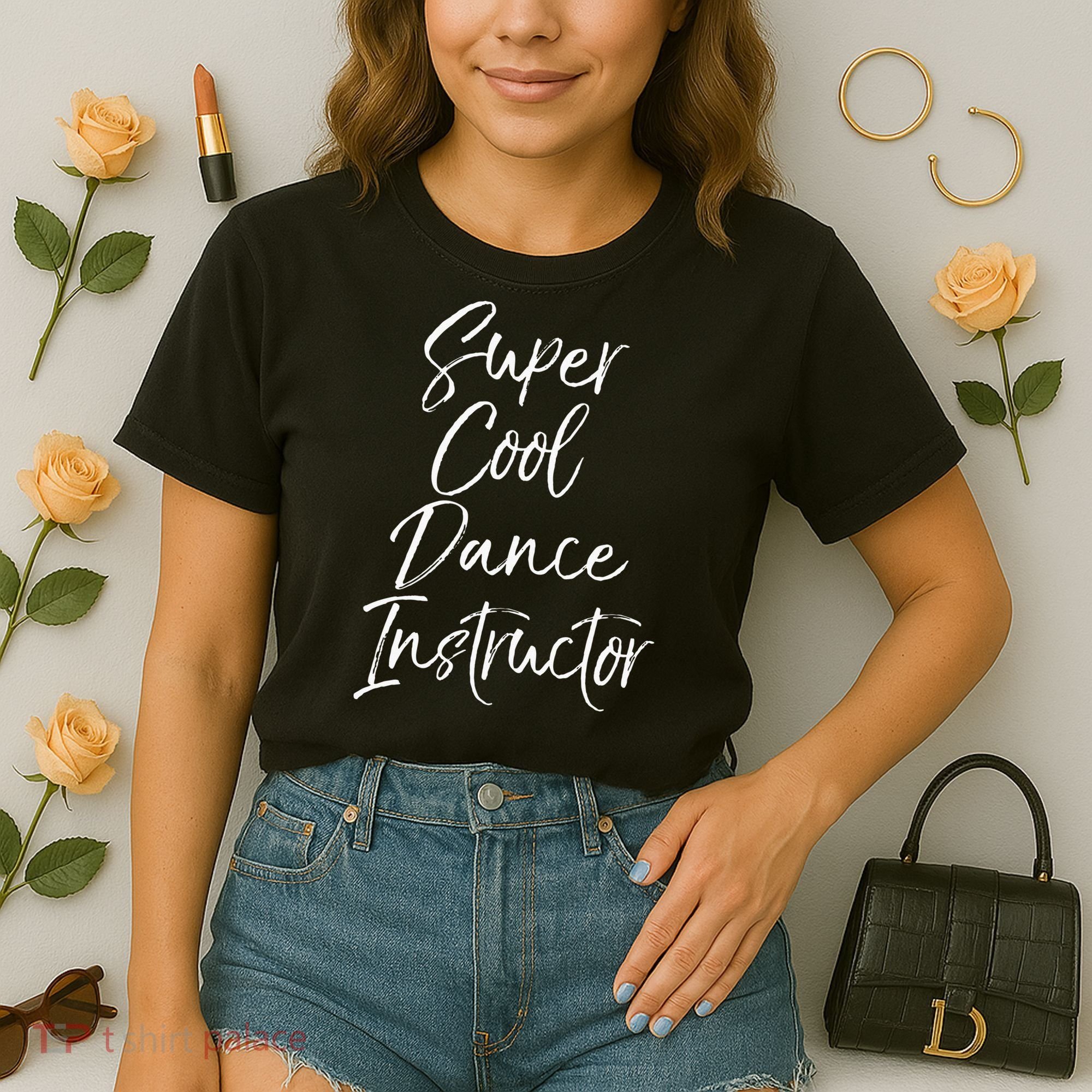 Super Cool Dance Instructor Cute Dance Teacher Gift Comfort Colors Boxy T-Shirt