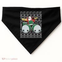 Santa Claus Drummer Drums Percussionist Percussion Christmas Gift USA-Made Doggie Bandana thumb 0
