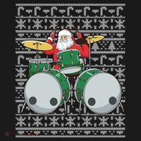 Santa Claus Drummer Drums Percussionist Percussion Christmas Gift Bucket Hat thumb 4