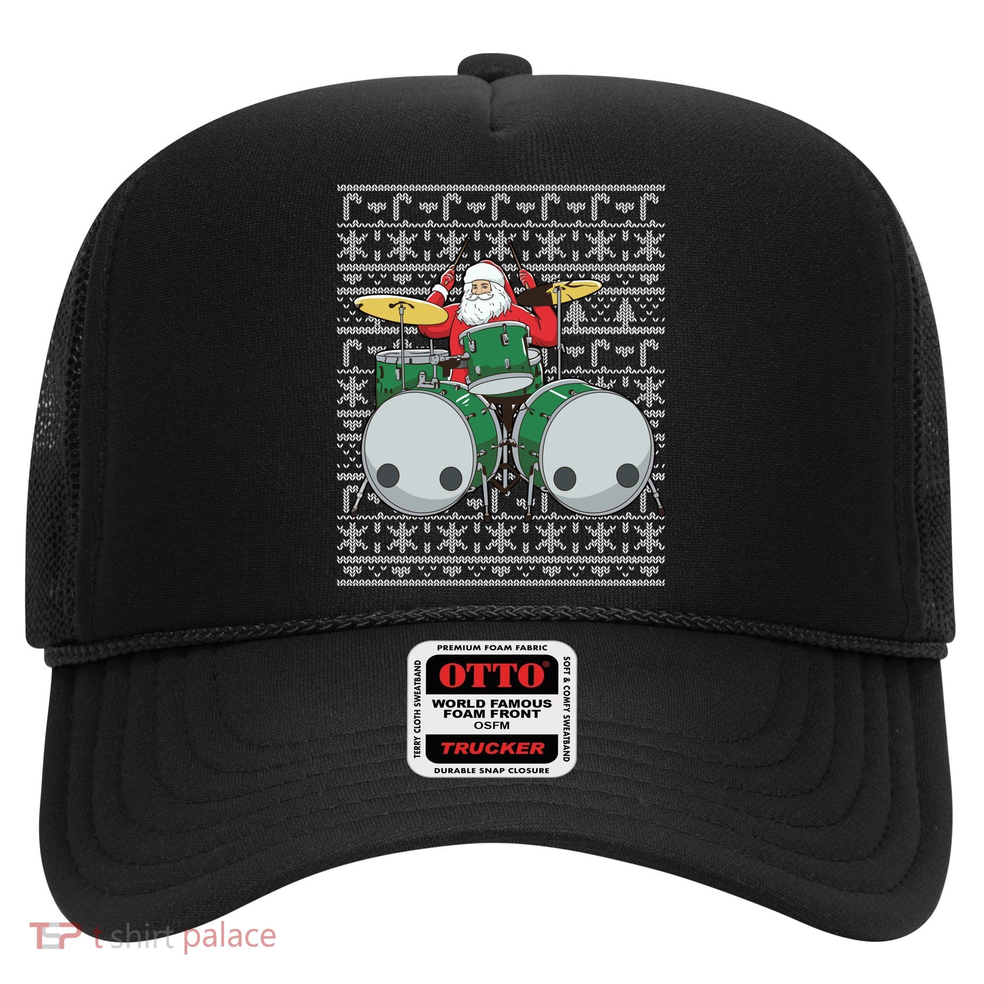 Santa Claus Drummer Drums Percussionist Percussion Christmas Gift Hat