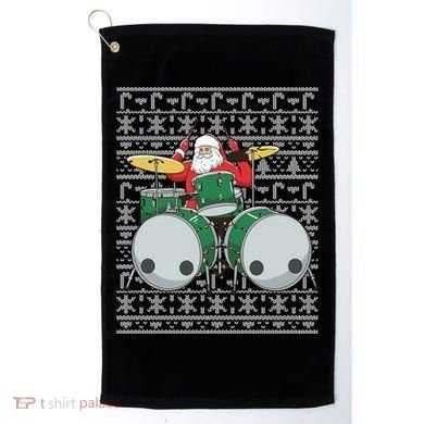 Santa Claus Drummer Drums Percussionist Percussion Christmas Gift Golf Towel