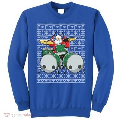Santa Claus Drummer Drums Percussionist Percussion Christmas Gift Sweatshirt