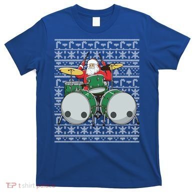 Santa Claus Drummer Drums Percussionist Percussion Christmas Gift T-Shirt