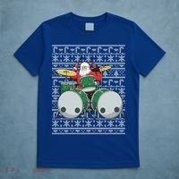 Santa Claus Drummer Drums Percussionist Percussion Christmas Gift T-Shirt thumb 5