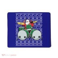 Santa Claus Drummer Drums Percussionist Percussion Christmas Gift Mousepad thumb 0