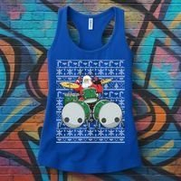 Santa Claus Drummer Drums Percussionist Percussion Christmas Gift Women's Tank Top thumb 3