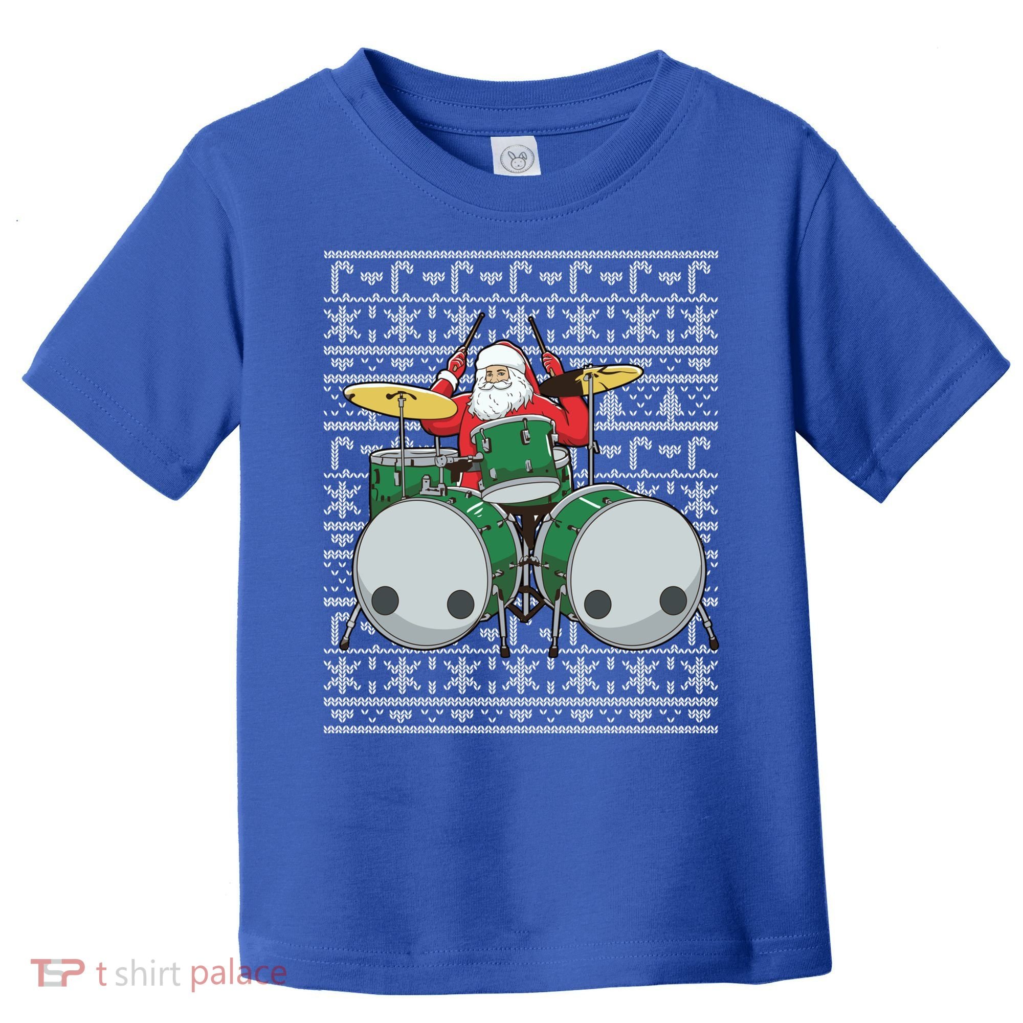 Santa Claus Drummer Drums Percussionist Percussion Christmas Gift Toddler T-Shirt