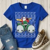 Santa Claus Drummer Drums Percussionist Percussion Christmas Gift Women's T-Shirt thumb 3