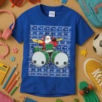 Santa Claus Drummer Drums Percussionist Percussion Christmas Gift Kids T-Shirt thumb 3