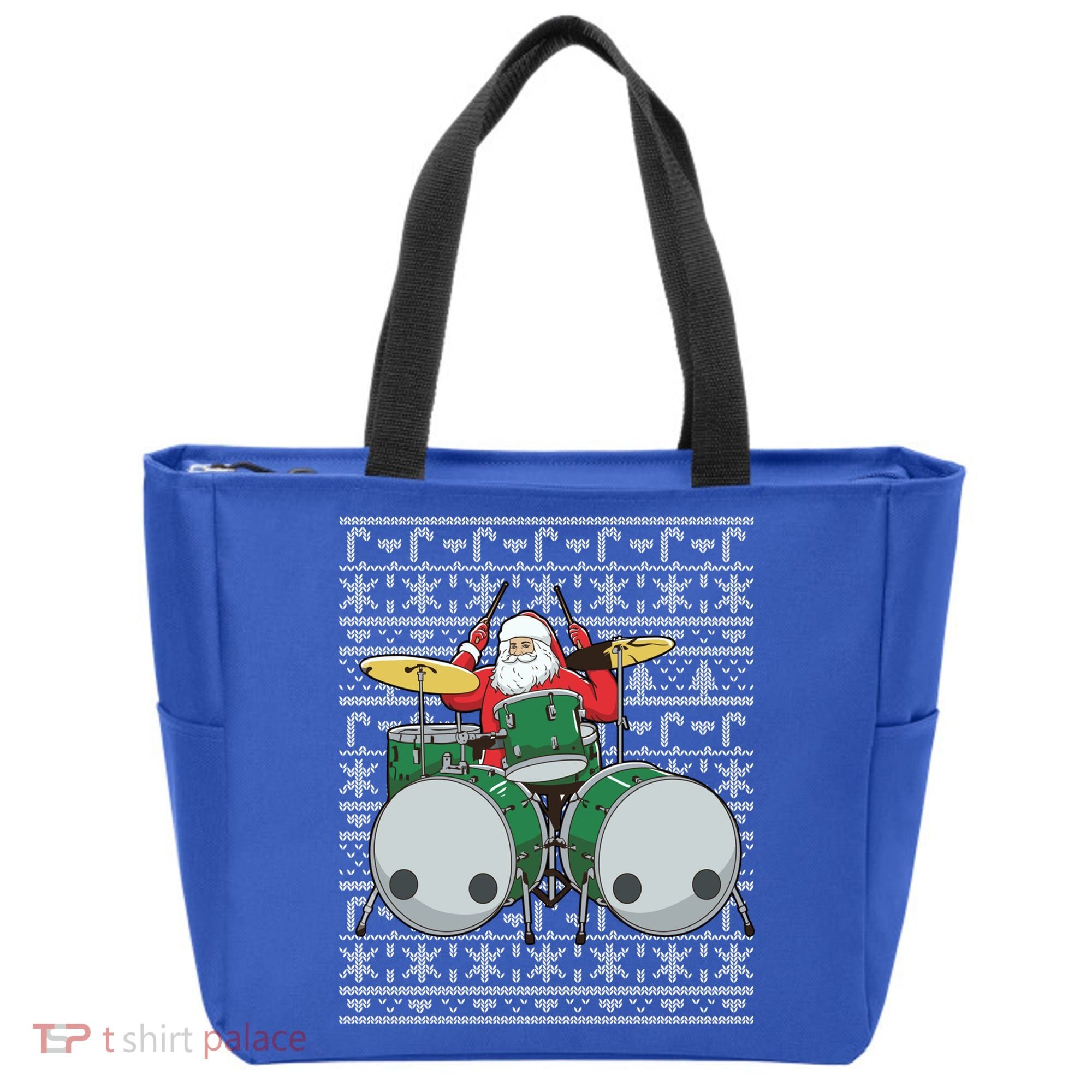 Santa Claus Drummer Drums Percussionist Percussion Christmas Gift Tote Bag