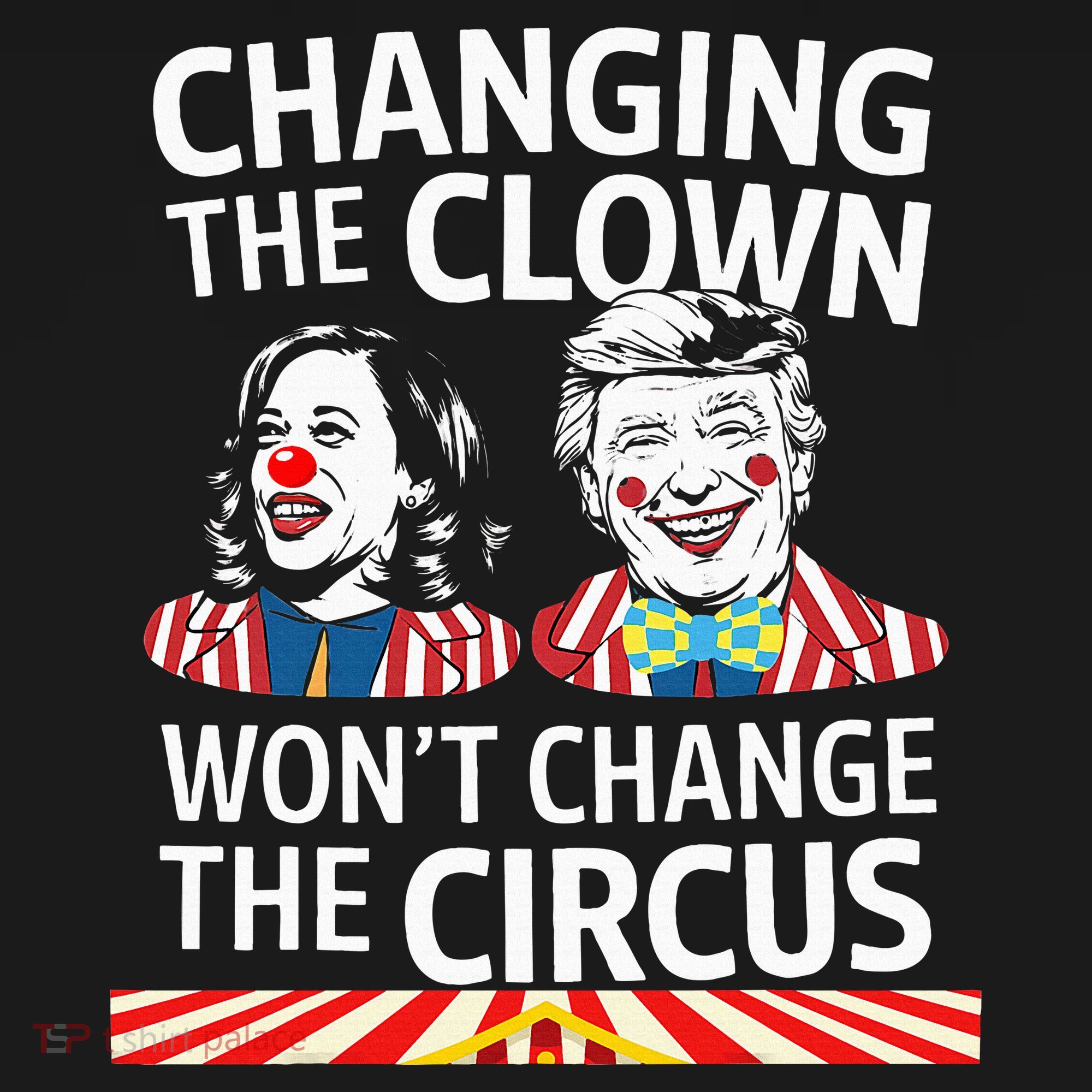 Same Circus Different Clown Political Kamala And Trump USA-Made Doggie Bandana