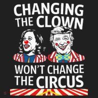 Same Circus Different Clown Political Kamala And Trump Beanie thumb 2