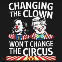 Same Circus Different Clown Political Kamala And Trump Women's Hoodie thumb 2