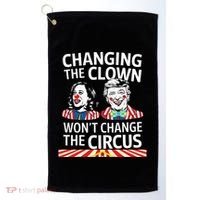 Same Circus Different Clown Political Kamala And Trump Golf Towel thumb 0